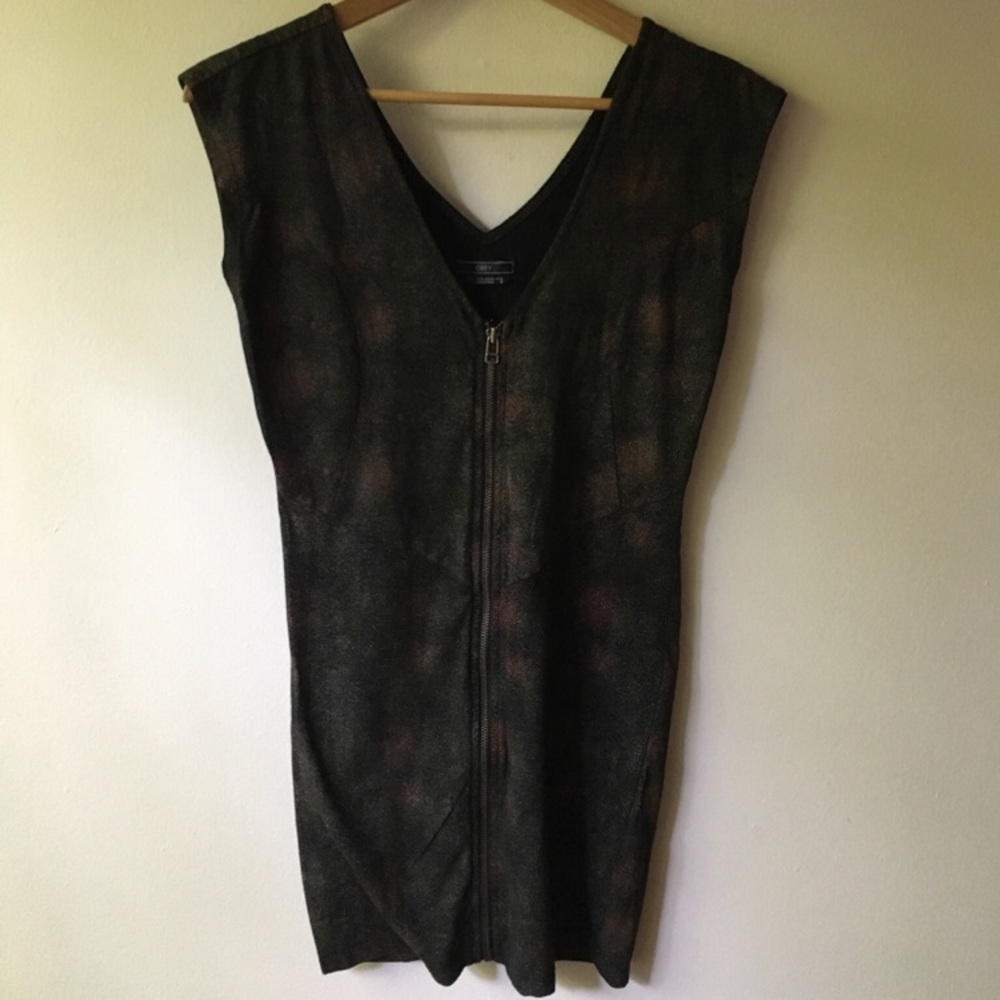 Front zip dress by Obey, size S
